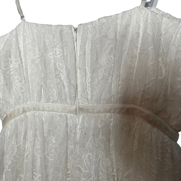 Sau Lee Selena White Lace and Velvet Bustier Wedding Dress NEW - Picture 9 of 11